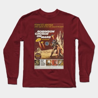 Classic Science Fiction Movie Poster - Robinson Crusoe on Mars Long Sleeve T-Shirt